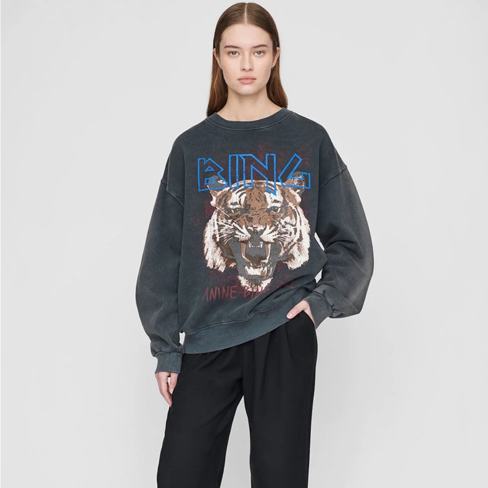 Anine Bing Tiger Sweatshirt - Small